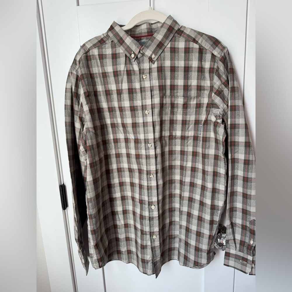 Mountain Hardwear Men's Plaid Button-Down Shirt size L NWOT